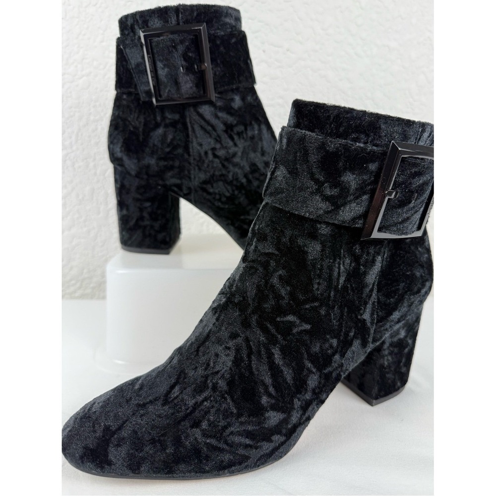 Louise et Cie‎ | LL Babette | Crushed Velvet Ankle Booties | Black | Size 8